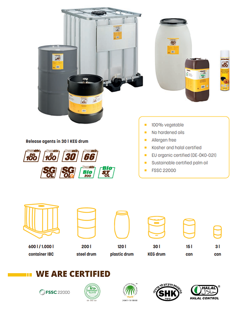 DÜBÖR SG-ÖL FR avvägarolja – palmoljefri, växtbaserad olja för bagerier