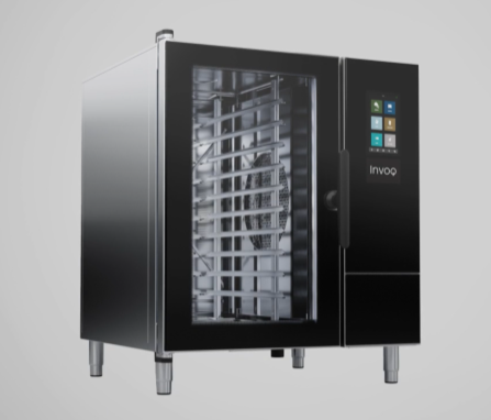 Energieffektiv bakugn Invoq Bake från HOUNÖ med upp till 19 % lägre energiförbrukning, automatisk rengöring, fuktkontroll och fjärrstyrning via Open Bakery.