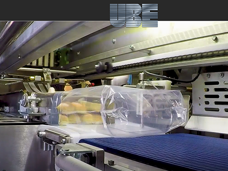 Förpackningsmaskiner från UBE hos Lundpac för bageriindustrin – automatiserad paketering av bröd, bullar och tortillas med hög kapacitet och flexibel integration.
