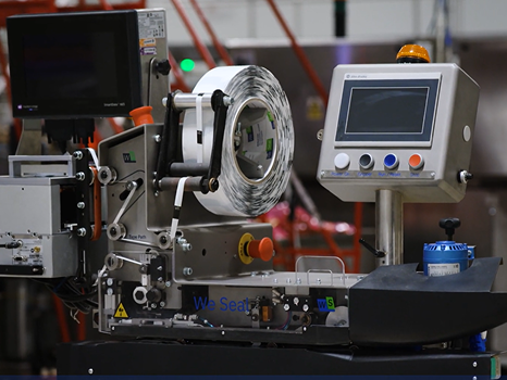 WeSeal påsförslutare hos Lundpac – miljövänlig lösning med återförslutningsbar tape för modern paketering.